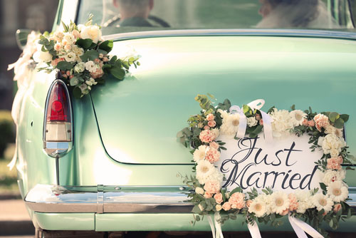 JUST MARRIED Wedding Banner Set-wedding Decorations Bridal Shower