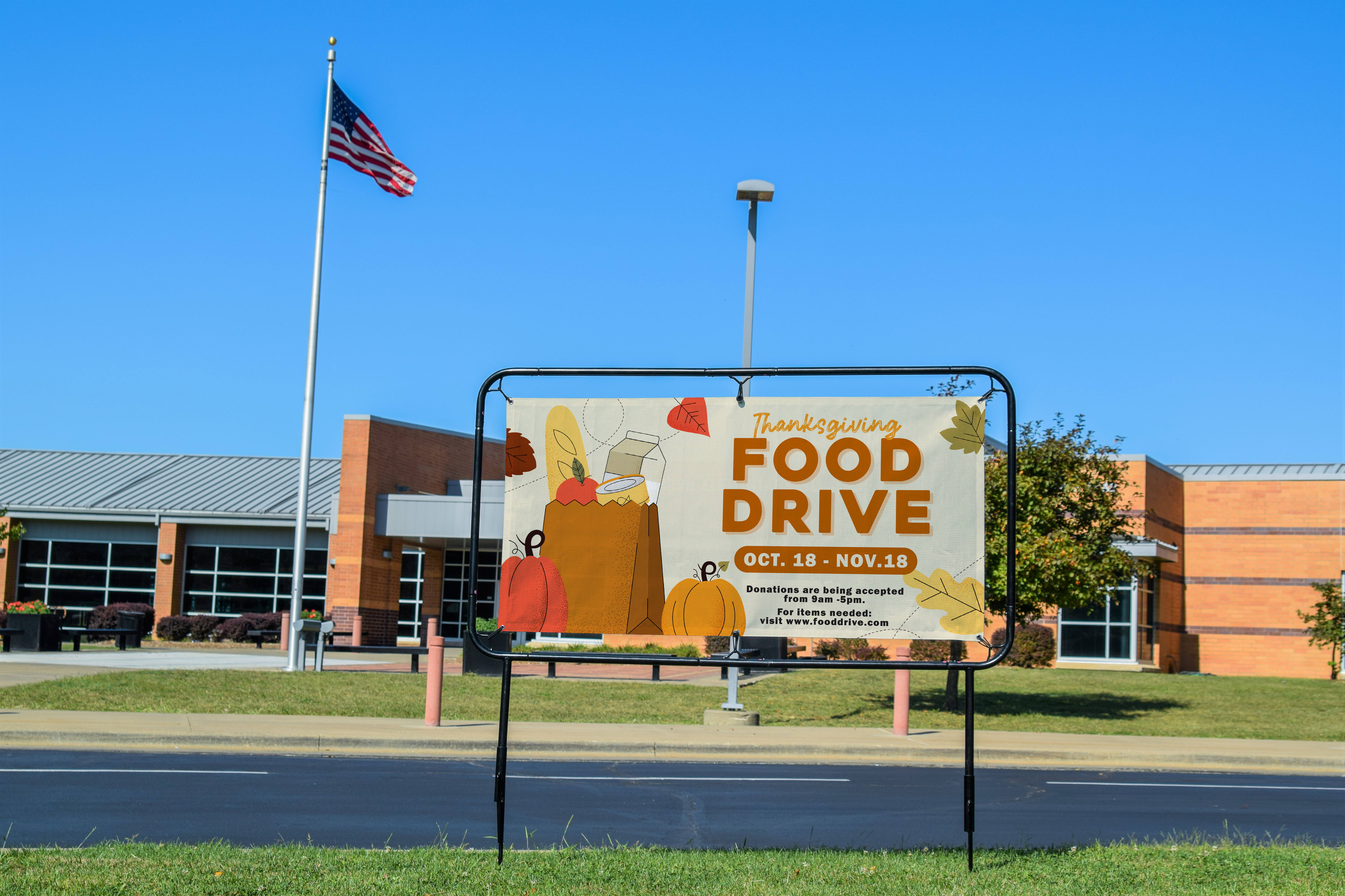 Thanksgiving Food Drive Banner